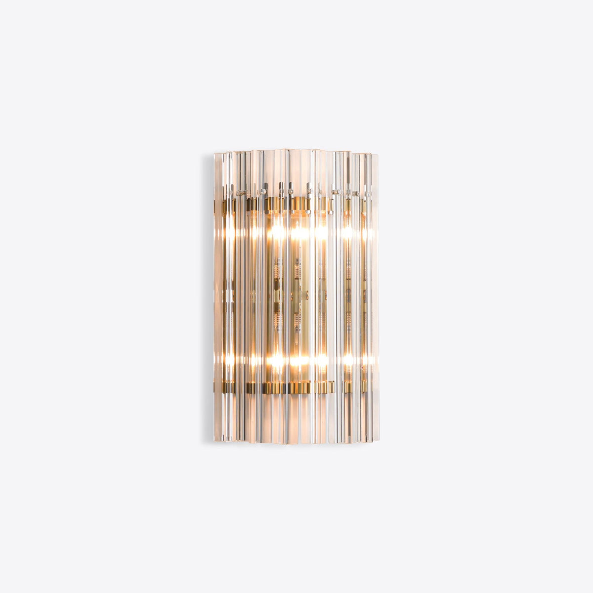 Amarino Clear Glass IP44 Wall Light by VORELLI