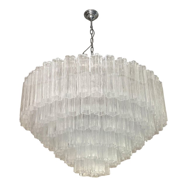 VORELLI Candela Tronchi Murano Glass Staircase Chandelier - Tronchi Murano Glass image 1