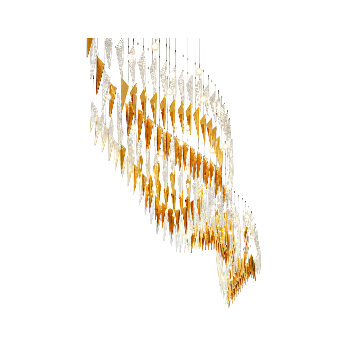 VORELLI® Crystal Vortex Project Installation on a pure white background.