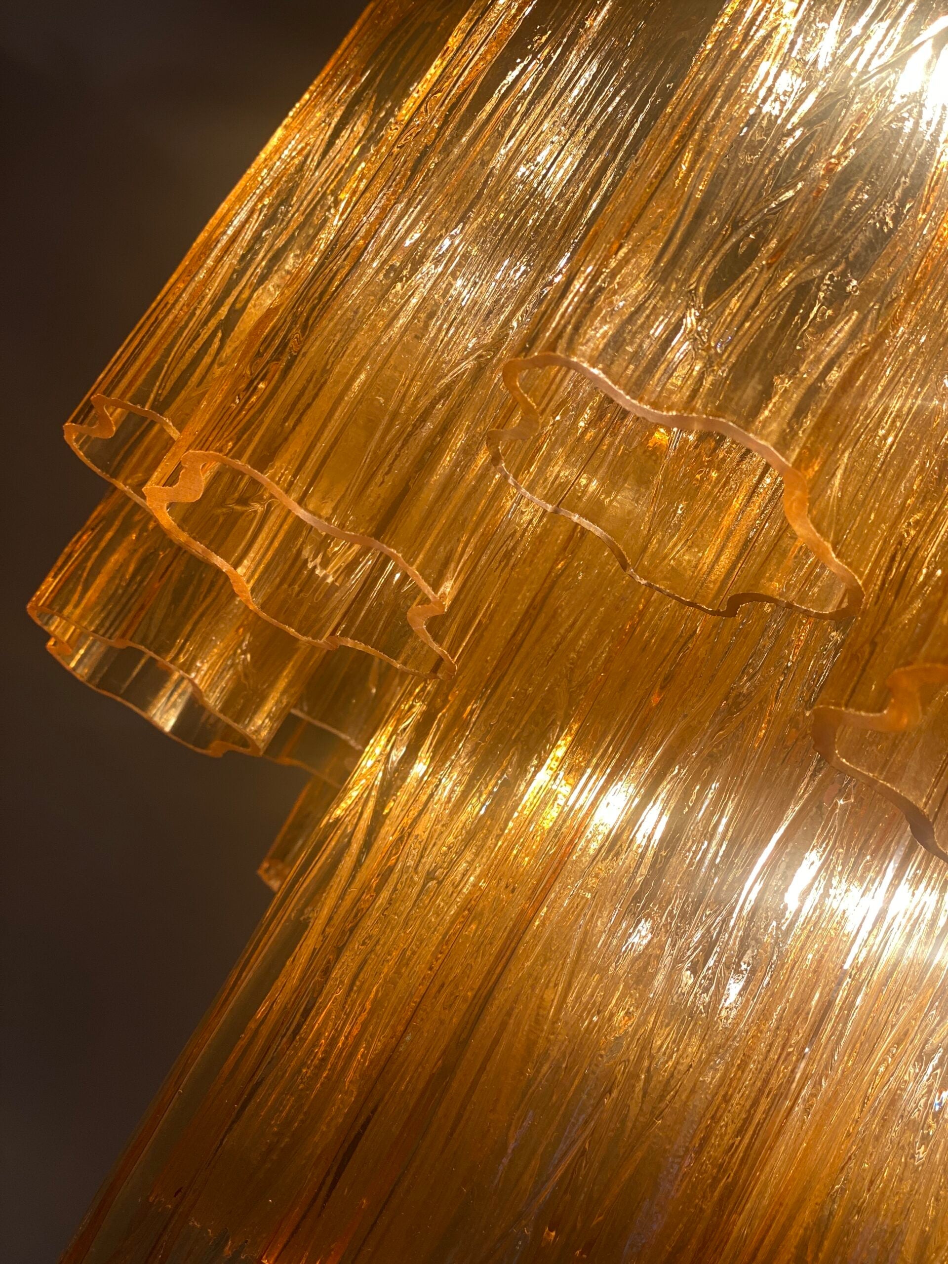 VORELLI Fabriana Tronchi Murano Glass Circular Chandelier - Tronchi Murano Glass image 8