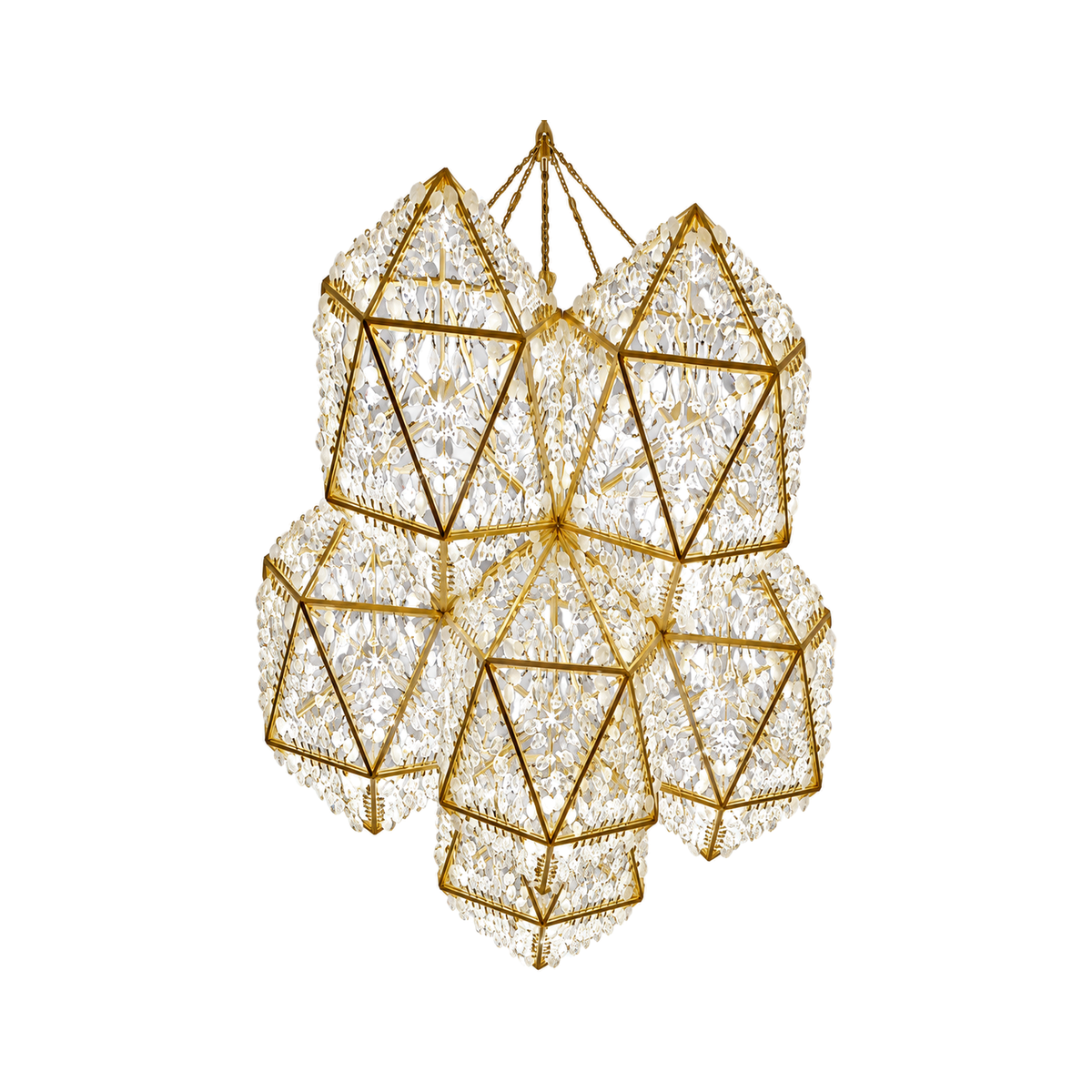 VORELLI® Geometric Crystal Frame Project Installation on a pure white background.