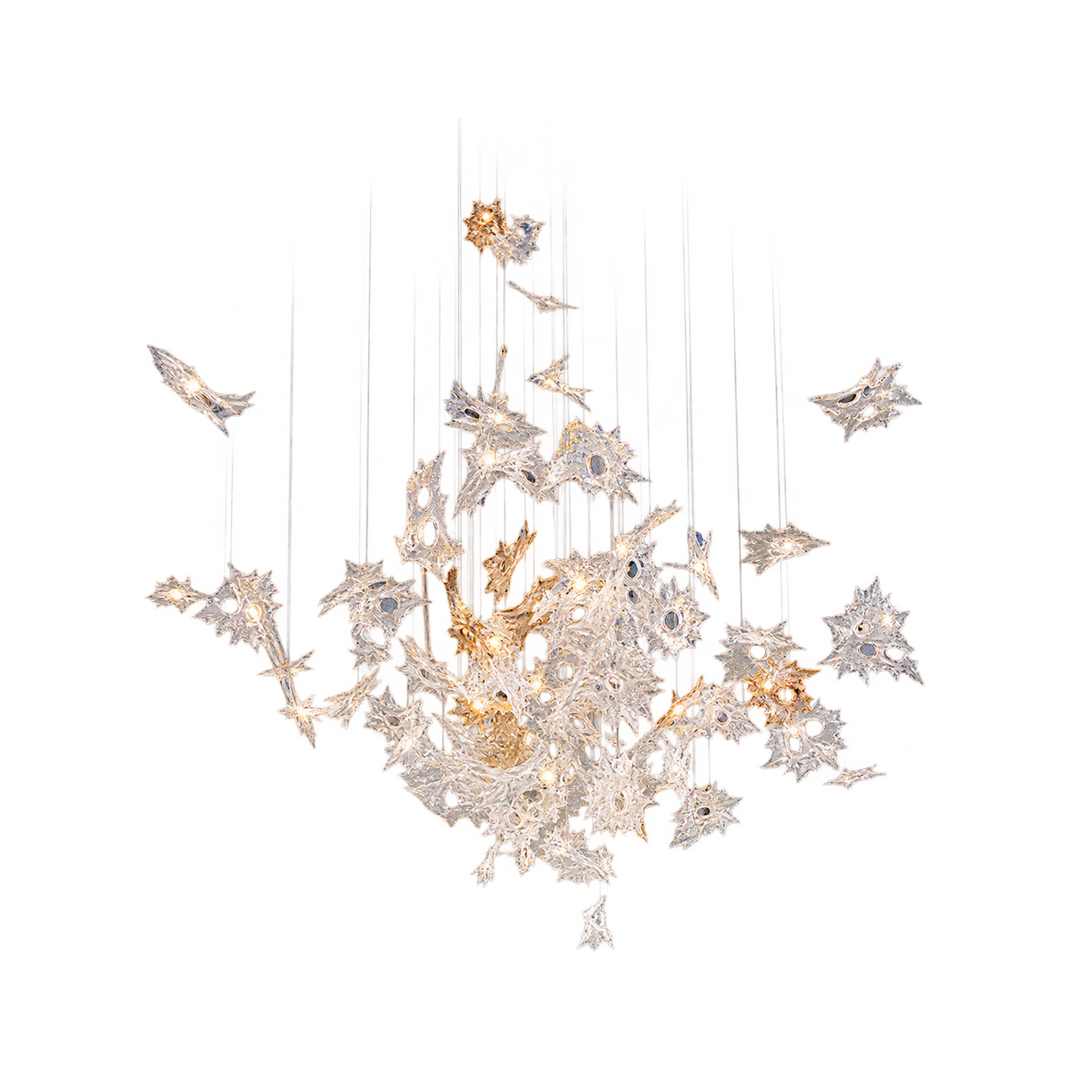 VORELLI® Irregular Maple Leaf Project Installation on a pure white background.